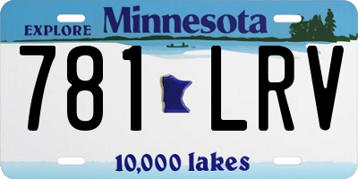 MN license plate 781LRV