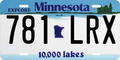 MN license plate 781LRX