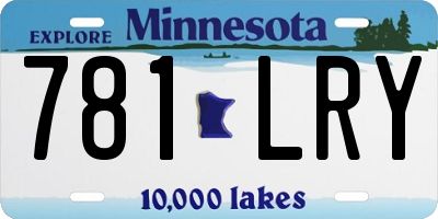 MN license plate 781LRY