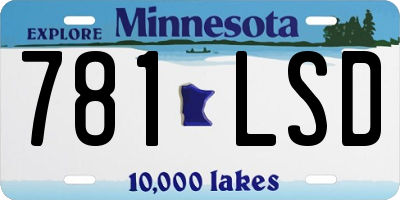 MN license plate 781LSD