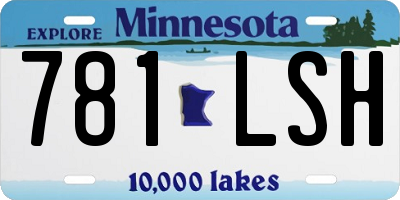 MN license plate 781LSH