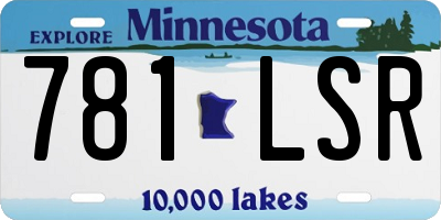 MN license plate 781LSR