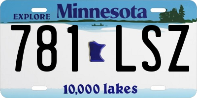 MN license plate 781LSZ