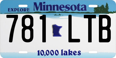 MN license plate 781LTB