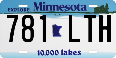 MN license plate 781LTH