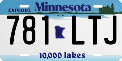 MN license plate 781LTJ