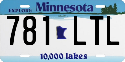 MN license plate 781LTL