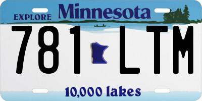 MN license plate 781LTM