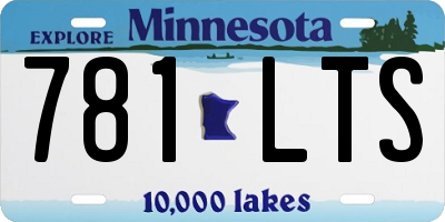 MN license plate 781LTS
