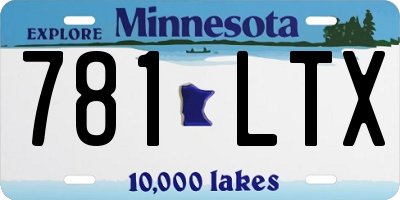 MN license plate 781LTX