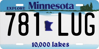 MN license plate 781LUG