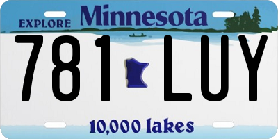 MN license plate 781LUY