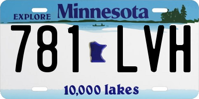 MN license plate 781LVH