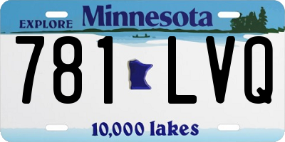 MN license plate 781LVQ
