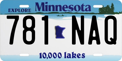 MN license plate 781NAQ
