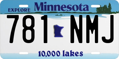 MN license plate 781NMJ