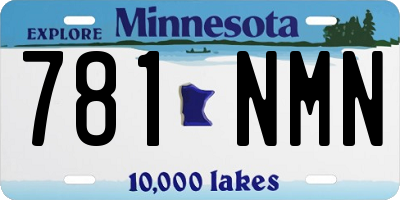 MN license plate 781NMN