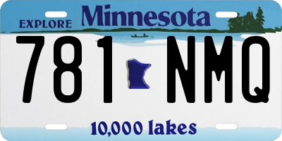 MN license plate 781NMQ