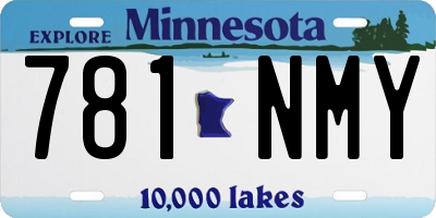 MN license plate 781NMY