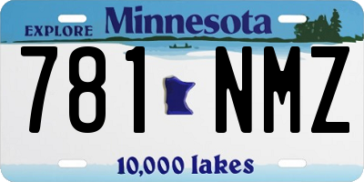 MN license plate 781NMZ