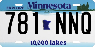 MN license plate 781NNQ