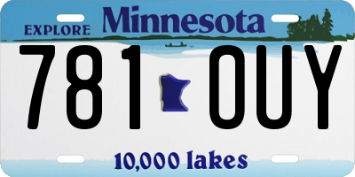 MN license plate 781OUY