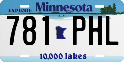 MN license plate 781PHL