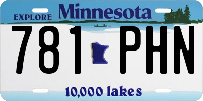MN license plate 781PHN