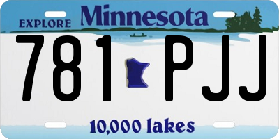 MN license plate 781PJJ