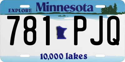 MN license plate 781PJQ