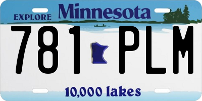MN license plate 781PLM