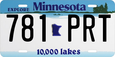MN license plate 781PRT