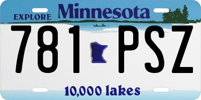 MN license plate 781PSZ