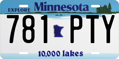 MN license plate 781PTY