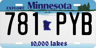 MN license plate 781PYB