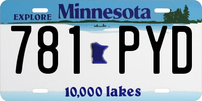 MN license plate 781PYD