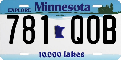 MN license plate 781QOB