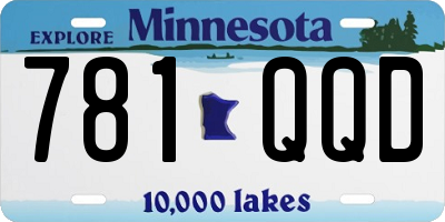 MN license plate 781QQD