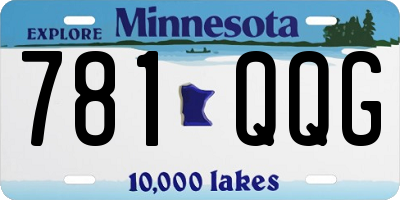MN license plate 781QQG
