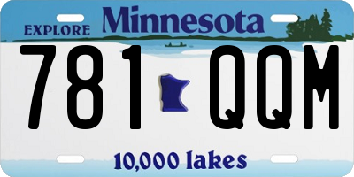 MN license plate 781QQM