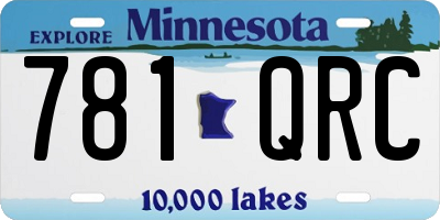 MN license plate 781QRC