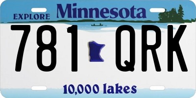 MN license plate 781QRK