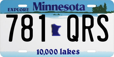 MN license plate 781QRS