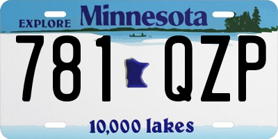 MN license plate 781QZP