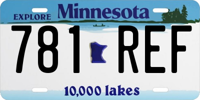 MN license plate 781REF