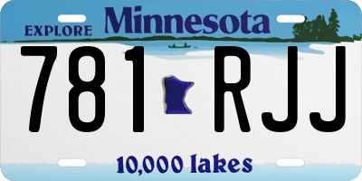 MN license plate 781RJJ