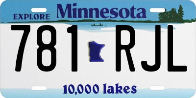 MN license plate 781RJL