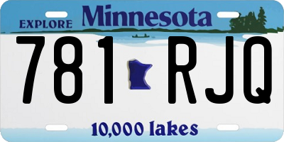 MN license plate 781RJQ