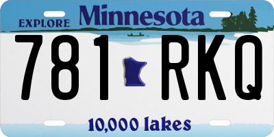 MN license plate 781RKQ