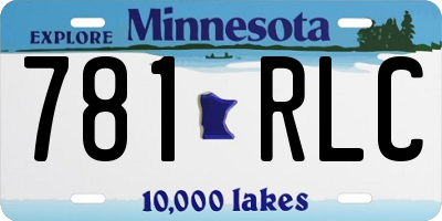 MN license plate 781RLC